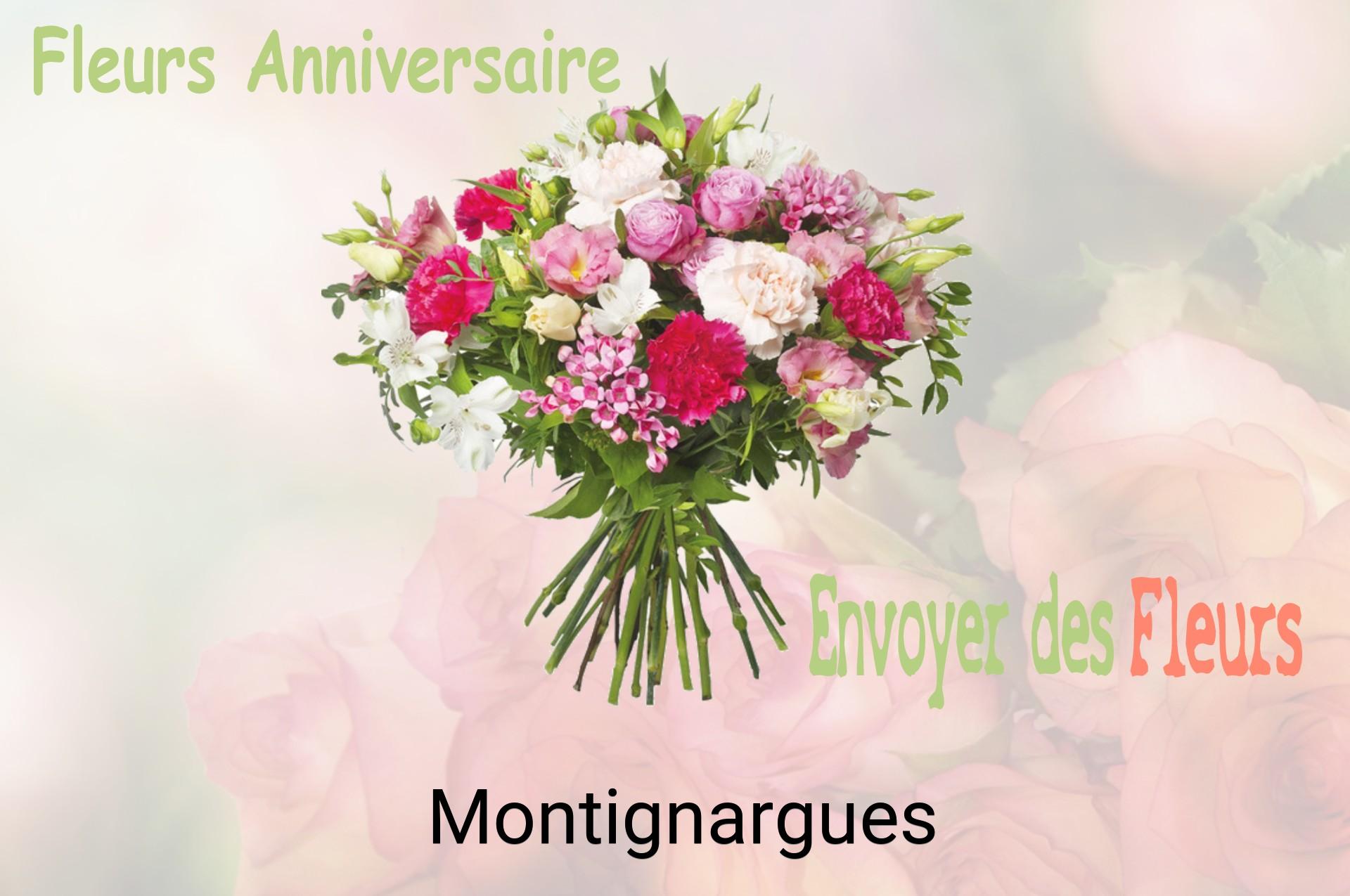 Bouquet de fleurs d’anniversaire livré à Montignargues